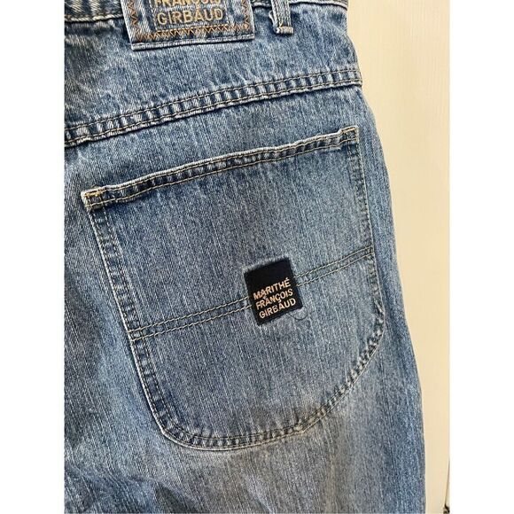 VTG Y2K Marithe Francois Girbaud Jeans Mens 36 Blue Denim Hip-Hop Streetwear - Picture 5 of 7